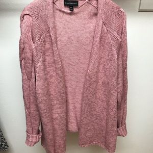 Lane Bryant Pink Knot Sweater Cardigan sz 18/20